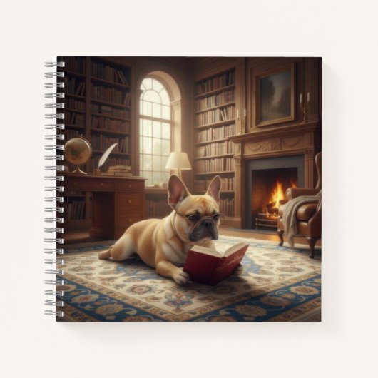 Carnet Joli Bouledogue Français (Devant)