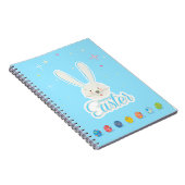 Carnet Joli Bunny de Pâques oeufs de chasse printemps de  (Côté Droit)