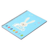 Carnet Joli Bunny de Pâques oeufs de chasse printemps de  (Côté gauche)