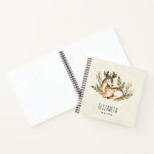 Carnet Joli Cerf Aquarellé Posé En Bas Boho (Intérieur)
