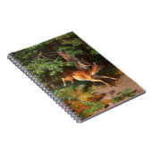 Carnet Joli Cerf Rouge Dans La Forêt (Côté Droit)