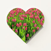 Carnet Joli champ de tulipes roses (Dos)