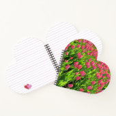 Carnet Joli champ de tulipes roses (Intérieur)