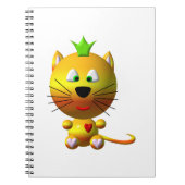 Carnet Joli Chat Avec Couronne (Devant)