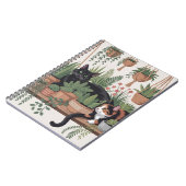 Carnet Joli Chat Botanique Aquarelle (Côté gauche)