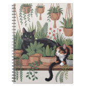 Carnet Joli Chat Botanique Aquarelle (Devant)