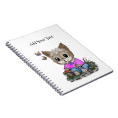 Carnet Joli Chat Chaton et Papillon (Côté Droit)