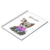 Carnet Joli Chat Chaton et Papillon (Côté gauche)