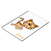 Carnet Joli chat Kitty Cartoon (Côté gauche)