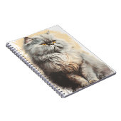 CARNET JOLI CHAT PERSAN GRIS FLUFFY (Côté Droit)