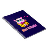 Carnet Joli Chat Rose - Né pour Éblouir l'Art (Côté Droit)