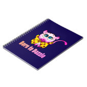 Carnet Joli Chat Rose - Né pour Éblouir l'Art (Côté gauche)