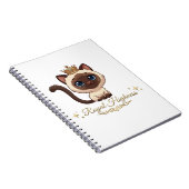 Carnet Joli chat siamois royal (Côté Droit)