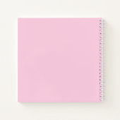Carnet Joli Chat Vilain avec Fil Rose (Dos)