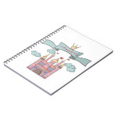 Carnet Joli Château de Princesse de Conte de Fées Rose No (Côté gauche)
