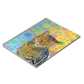 Carnet Joli chaton - abstrait - peinture colorée (Côté gauche)