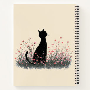 Carnet Joli Chatons dans Fleurs Esthétique Cottagecore