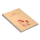 Carnet Joli Cheval de Feu (Côté Droit)