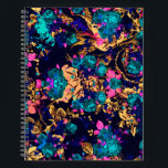Carnet Joli chic fleurs abstraites arrière - plan<br><div class="desc">Joli chic fleurs abstraites arrière - plan</div>