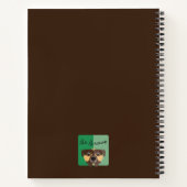 Carnet Joli chien de chasse Sois courageux avec un crayon (Dos)