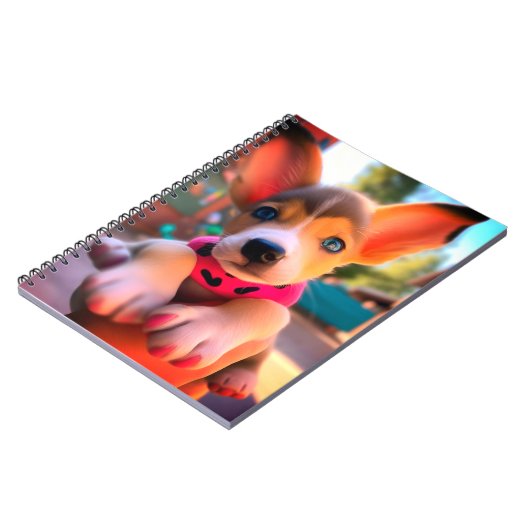 Carnet Joli chiot (Côté gauche)