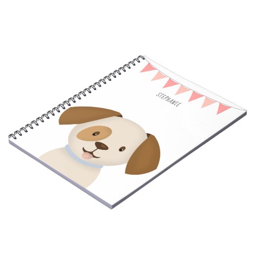 Carnet Joli chiot (Côté gauche)