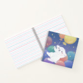 Carnet Joli chiot avec ballons et étoiles (Intérieur)