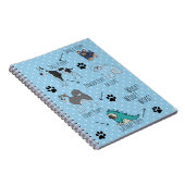 Carnet Joli Chiot Illustré Poème Dotty (Côté Droit)