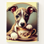 Carnet Joli chiot Whippet (Dos)