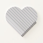 Carnet Joli coeur de fleurs marguerites (Dos)