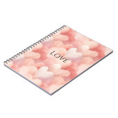 Carnet Joli Coeur rose (Côté gauche)
