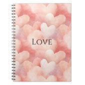 Carnet Joli Coeur rose (Devant)