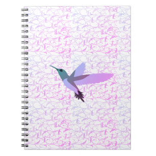 Carnet Joli colibri coloré et élégant arrière - plan