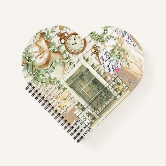 Carnet Joli collage classique oeuvre d'art statue grecque (Devant)