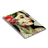 Carnet Joli collage d'art féminin (Côté Droit)