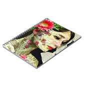 Carnet Joli collage d'art féminin (Côté gauche)