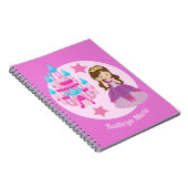 Carnet Joli Conte de Fées Château Rose Princesse Personna (Côté Droit)