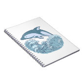 Carnet Joli dauphin bleu (Côté Droit)