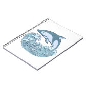 Carnet Joli dauphin bleu (Côté gauche)