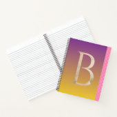 Carnet Joli design polka point motif dégradé violet (Intérieur)