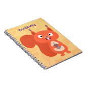 Carnet Joli dessin animé d'écureuil roux (Côté Droit)