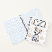 Carnet Joli dessin Westi Puppy sur pattes Imprimer (Intérieur)