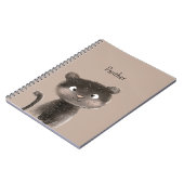 Carnet Joli Douce Panthère Animal (Côté gauche)