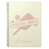 Carnet Joli Esthétique Simple Moderne Pickleball (Devant)
