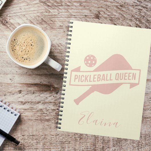 Carnet Joli Esthétique Simple Moderne Pickleball