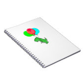 Carnet Joli et en colère Dino volant avec des ballons de  (Côté Droit)