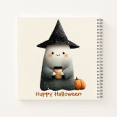 Carnet Joli Fantôme avec Café Halloween (Dos)