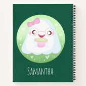 Carnet Joli Fantôme de Latte au Matcha (Dos)