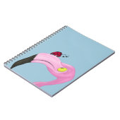 Carnet Joli Flamant rose rose (Côté gauche)