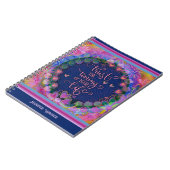 Carnet Joli Fleurs Roses Coeurs Confiance Le Moment (Côté gauche)